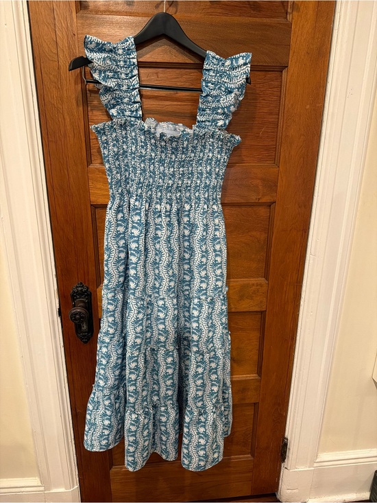 Hill House Dresses & Skirts - Hill House Blue and White Smocked Nap Dress